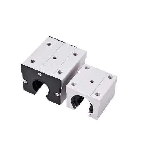 Front view of aluminum Linear Ball Bearing Block For Machine Tools And CNC Equipment, SBR Linear Guide Rail System