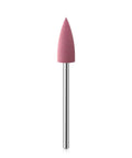 Single pink pointed head drill bit from 7Pc Small Pointed Head Nail Drill Bits Rubber Silicone Rotary Nail Art Cutter Polishing Buffer Set