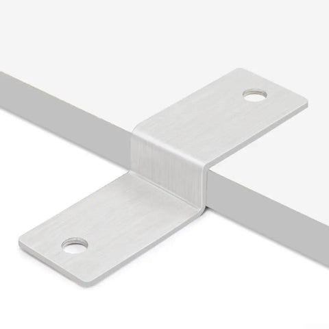 Beefed Up Heavy Duty Z Bracket Corner Connector For Cabinet Shelves Rustproof Stainless Steel Thickened 2.5mm Plate 40mm Mounting