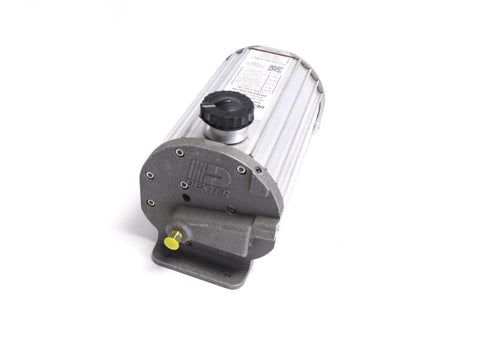 Dexter electric/hydraulic brake actuator, 1600 PSI, aluminum body with gray end cap, front-angle view.