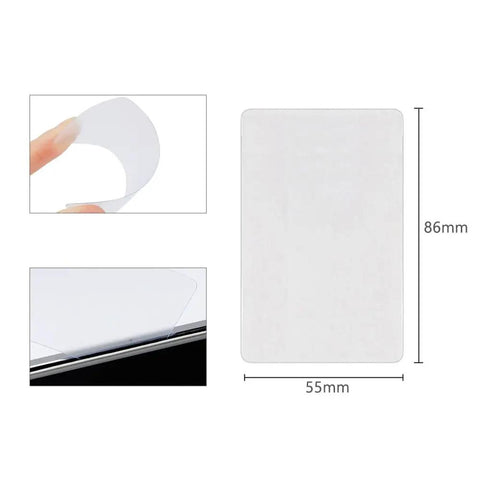 20 Piece Ultra Thin Plastic Opening Card Repair Tool Kit For Mobile Phone Laptop Tablet Disassembly And LCD Screen Opener Remover Slim Easy Grip Pro Grade Pocket Friendly Utility Set showing card dimensions 86 x 55 mm