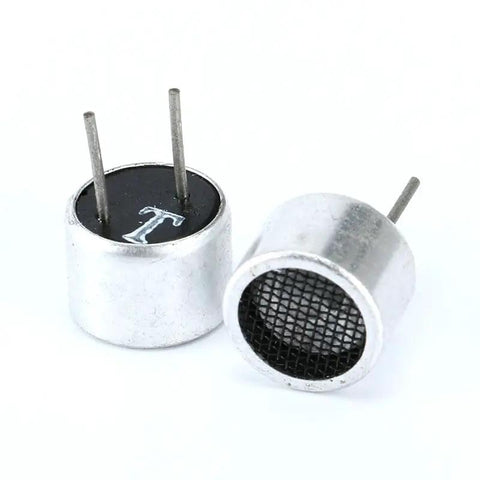 Five Pack RT Split Ultrasonic Transducer Sensor Probes, 16mm Diameter, 40KHz Ultrasonic Sensor for Motion Detection shown close-up.