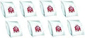FJM HyClean Dust Bags Type FJM For Vacuum Cleaners, 8 Bags And 4 Filters White, AirClean 9 Layer Bags, Genuine Replacement Kit