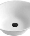 Above Counter Oval Vessel Sink In Matte White 21 Inch Made From 100 Percent Pure Acrylic Resin Non Porous Hygienic Scratch Resistant
