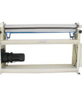 Built Tough Electric 50 Inch Heavy Duty Metal Roller For Smooth Sheet Metal Bending with three-phase motor and foot pedal.