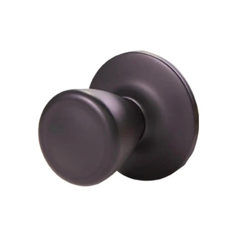 Tulip Brass Dummy Door Knob In Matte Black Finish For Linen Closet And French Doors Classic Decorative Inactive Knob
