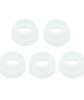 TIG Insulator Cup Gaskets 300HS Replacement Pack For CK 17 18 26 TIG Welding Torch Consumables Five Pack, white rings