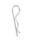 Zinc-plated clip from Clevis Pin and Cotter Pin Assortment Kit for trailers, lawn mowers, and trucks in multiple sizes.