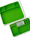 Viper 2 Piece Flexible Silicone Tool Organizer Tray Set Lime Green With Magnetic Small Parts Tray And Large Workspace Tray For Home Garage Diy Projects