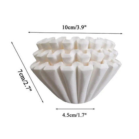One To Four Cup White Paper Coffee Filters For Drip Coffee Makers And Pots Junior Basket Style Chlorine Free 50 Count