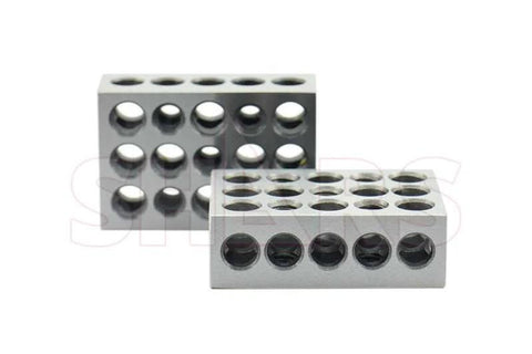 Shars ultra-precision 1-2-3 blocks with screw set, steel blocks, two pieces