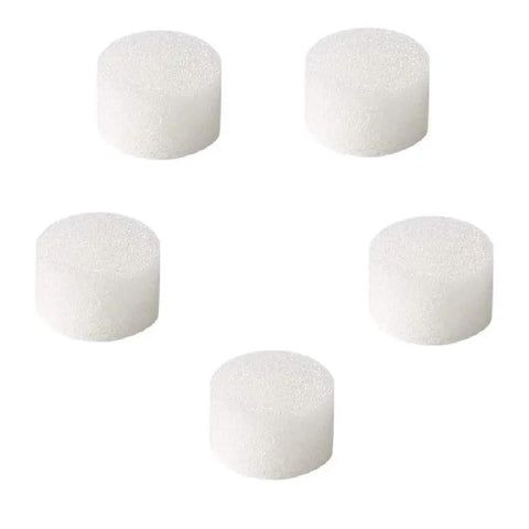 Five sponges from 15 Pack Replacement Air Filter Sponges For Compressors Universal Fit Soft Durable Sponges For Easy Swap Keeps Dust Out.