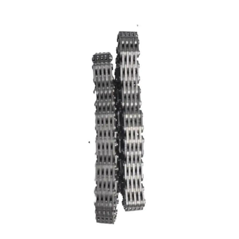 Upgrade Your Ride With A Killer Motorcycle Timing Chain That Fits GN250 GZ250 DR250 And SP250 Models Perfectly, showing side view of two chains.