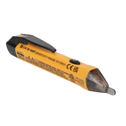 Home Inspector Tool Kit With Digital Moisture Meter, Non Contact Voltage Tester, And GFCI Outlet Tester, yellow voltage tester