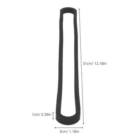 Two Pack Heat Resistant Foam Gasket Strips For Vacuum Sealer Machines Portable Sealing Gasket For Precision Instruments And Electronics High Temperature Seal Replacement For Home Use, 31cm black