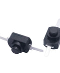 Black Latching Mini On Off Push Button Switch Self Lock Micro Switch 2 Pin DC 30V 1A SMD type 12x8x8mm close-up