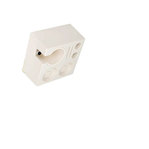 Espresso Knock Box And Pro Tamper Combo Fits Most Portafilters Heavy Duty Abs Build shown from an angle for quick cleanup and space saving.