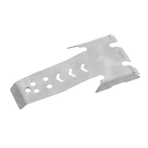 Stainless Steel Chassis Frame And Axle Cover Upgrade For VP Optic H10 Tracked RC Cars, beefed up gear shielding, top view