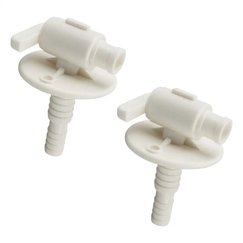 Low Point Drain Valve Replacement For RV Fresh Water Tank With Easy Release No Fuss Quick Drain For Campers And Trailers, 2-Pack