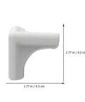 Silicone Corner Protectors 8 Pack For Furniture And Kitchen Edges Durable Range Hood Safety Guards 4.5 cm dimension