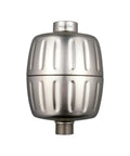 Heavy Duty Shower Filter With 30x Filtration Inline Multi-Stage Purifier, brushed nickel finish, simple install.