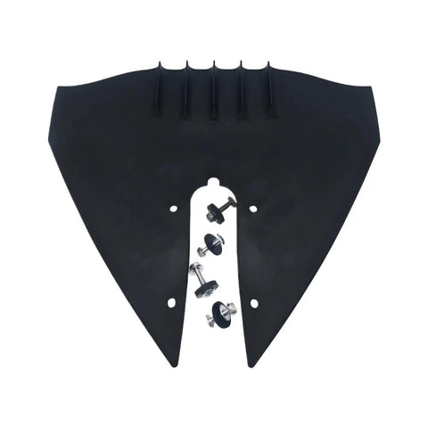 Sport 200 Whale Tail Hydrofoil Stabilizer For Outboard Boats 8 To 40 HP Easy Install Reduces Porpoising Improves Stability And Top Speed On The Water, black hydrofoil stabilizer with mounting hardware