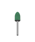 100 Pack Of Tough Abrasive Rubber Mounted Points With A Solid 3Mm Shank designed for precision grinding and polishing, green rubber tip.