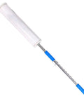 Heavy Duty Long Handle Pallet Stretch Wrap Dispenser For No Sweat Warehouse Hustle With Slick Spool Action and Easy Grip visible from above.
