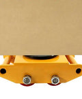 Heavy Duty Machinery Skate Dolly 13200 Lbs Capacity Industrial Equipment Mover For Smooth Transport And Durable Floor Protection In Workshops And Warehouses With Easy Maneuverability For Heavy Loads, yellow steel skate dolly under machine