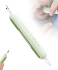 Pro Grade Two In One Needle Threader And Seam Ripper Tool For Sewing Upgraded 2024 Dual Head Seam Remover Integrated Threader Green