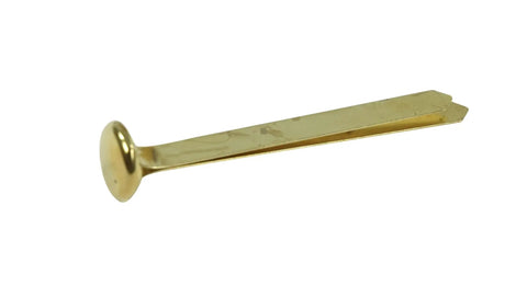 Top Shelf Brass Plated Fasteners 1-1/2 Inches Size 6 Bulk Pack Of 100 Heavy Duty Binding Pins showing a round-headed design.