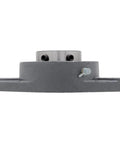 Two Pack Two Bolt Flange Mount Ball Bearing Unit With Cast Iron Housing FL210 UC210-31 front view with grease fitting visible