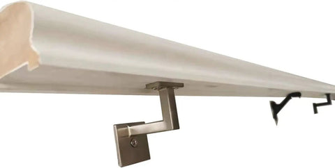 Heavy Duty Built To Last Three And Three Eighths Inch High Swivel Handrail Brackets For Staircase In Black Finish With Screws Pack Of 5