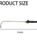 Stainless Steel Watering Wand Sprayer for Garden Hose, 23.62-inch length, lightweight, 90-degree reach, multiple spray patterns