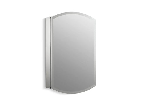 Archer Aluminum Space-Saving Single-Door Bathroom Medicine Cabinet With Mirror, 20-Inch Wide By 31-Inch High, side view