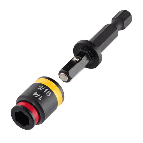 Reversible Hex Chuck Driver 1/4 Inch And 5/16 Inch Two Pack With One Piece Strength Magnetic Easy Clean Tip