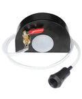 Back view of Angle Grinder Shield Kit With Water Guard For Wet Cutting, showcasing water hose attachment and connector.