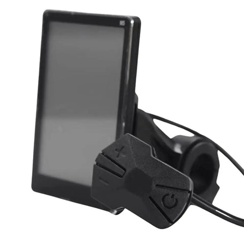 M5 Electric Bike LCD Display Meter For Mountain Ebikes And Scooters Ready For Any Ride 24V To 60V Adjustable Voltage 5Pin UART Panel Screen Replacement Ultra Thin Aluminum Frame Waterproof Handlebar Compatible