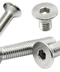 Beefy 304 Stainless Steel M3 0.5 x 10mm Flat Head Socket Cap Screws With 2mm Allen Hex Drive, bright brushed finish