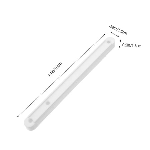 Two Pack 180mm Side Mount Drawer Slides White Cabinet Glides With Rail Guide For Dresser And Furniture Replacement Set Easy Install No Jam Smooth Glides