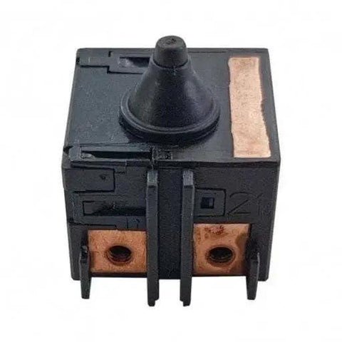 Built Like A Tank Heavy Duty Power Switch For Angle Grinder And Cordless Electric Tools OEM Grade Replacement Toggle Switch, compact black design.