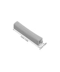 Four Pack No Brainer Push Latch Cabinet Door Catch Hidden Rebound Device, 11cm length, gray, side view