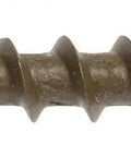 Flat Head Square Drive Wood Screws For Interior Woodwork Projects Deck Brown Finish showing sharp recess nibs and threaded shaft.