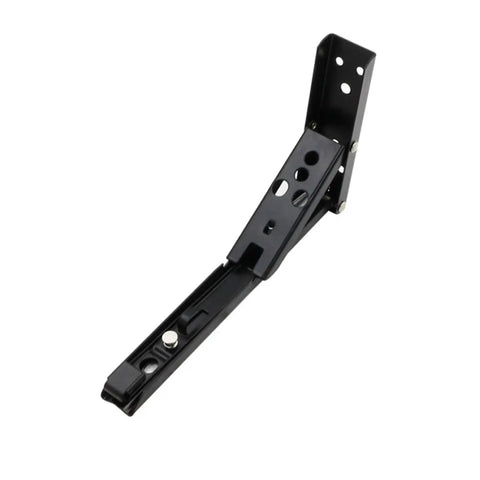 Heavy Duty Triangle Folding Shelf Brackets 14 Inch Set Of 2 Metal DIY Built Tough Hinge Accessories For Workbench Tools, black folding bracket