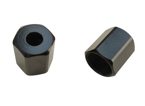 Replacement Cut-Out Tool Collet Nut 2 Pack Fits Models 48-68-0060 2627-20 48-66-0320 48-66-0325 Black Height 0.748 Inches