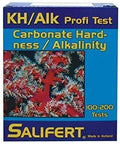 Hassle Free Aquarium Water Chemistry Test Kit No Sweat Alkalinity Calcium Magnesium Drop Analyzer packaging with color details.