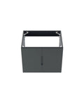 Front view of Vitality 24 Inch Gray Bathroom Vanity Cabinet With Modern Clean Lines And Durable MDF Melamine Finish And Ample Interior Storage