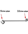Heavy Duty Spring Tube Bender 16-32mm for PVC Copper And Steel Pipes showing 25mm and 32mm line pipe fittings.