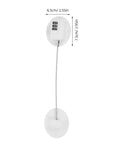 Kid Proof Fridge And Cabinet Lock With Password Protection, White Plastic Babyproof Lock for Kitchen Cabinets, cable design