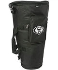 Next Level One Piece Djembe Bag For 15 By 28 Inch Hand Drum Heavy Duty Slip On Travel Case with side pocket and straps.